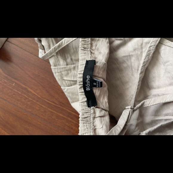 Linen Jumpsuit With Belt S - Picture 10 of 13